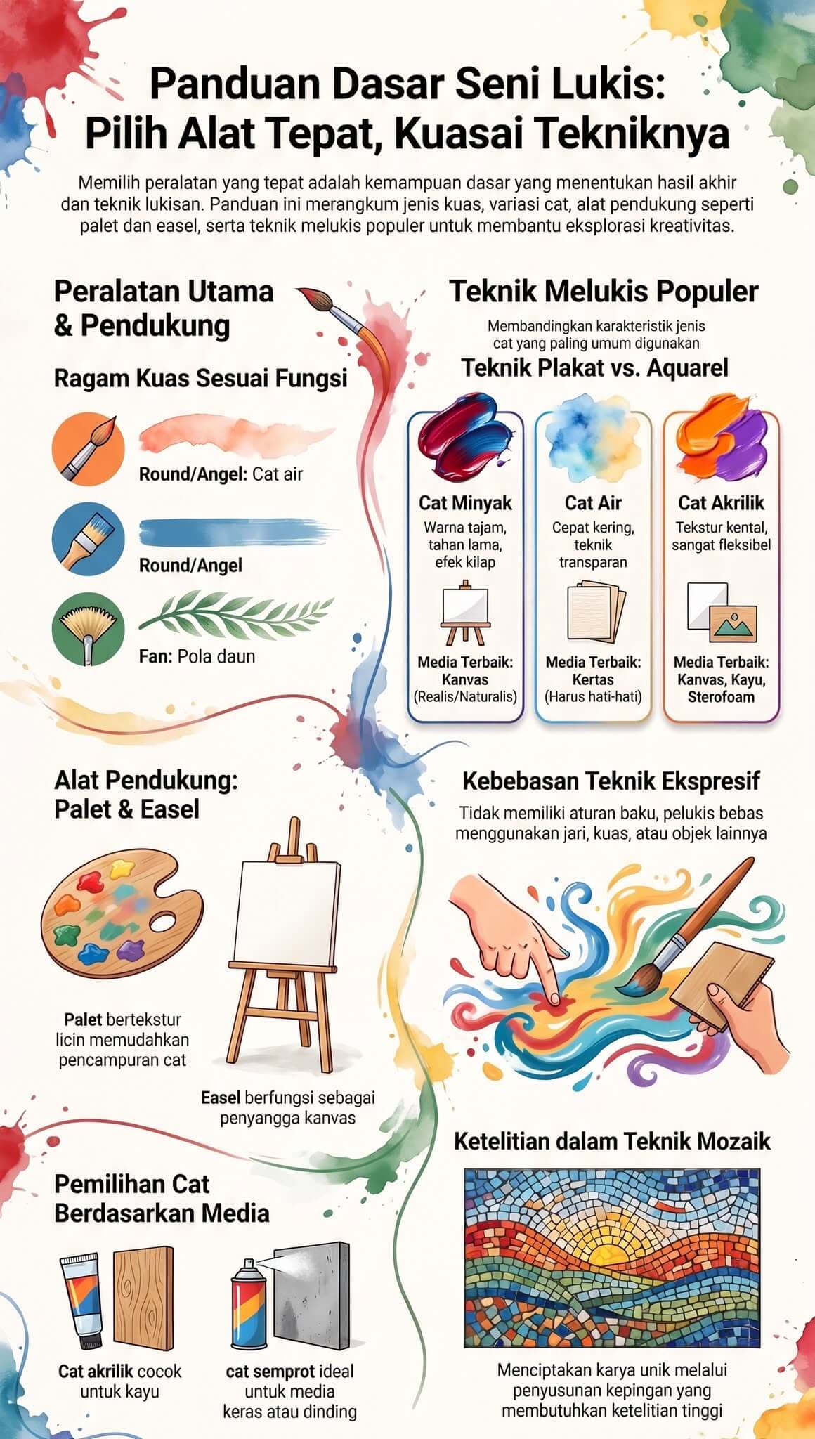 Apa Saja Peralatan Seni Lukis